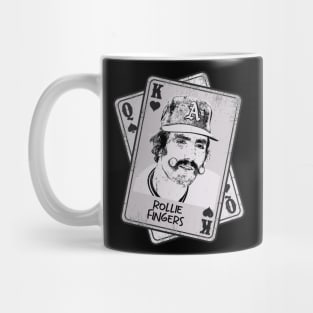 Retro Rollie Fingers 80s Card Style Mug